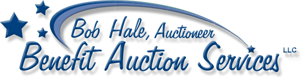 Bob Hale, Auctioneer — Benefit Auction Services logo